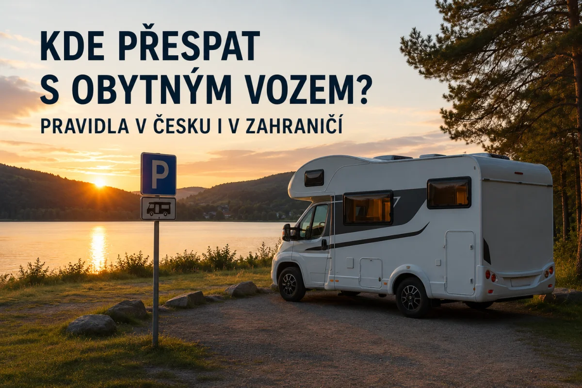 Kde přespat s obytným vozem? Pravidla v Česku i v zahraničí