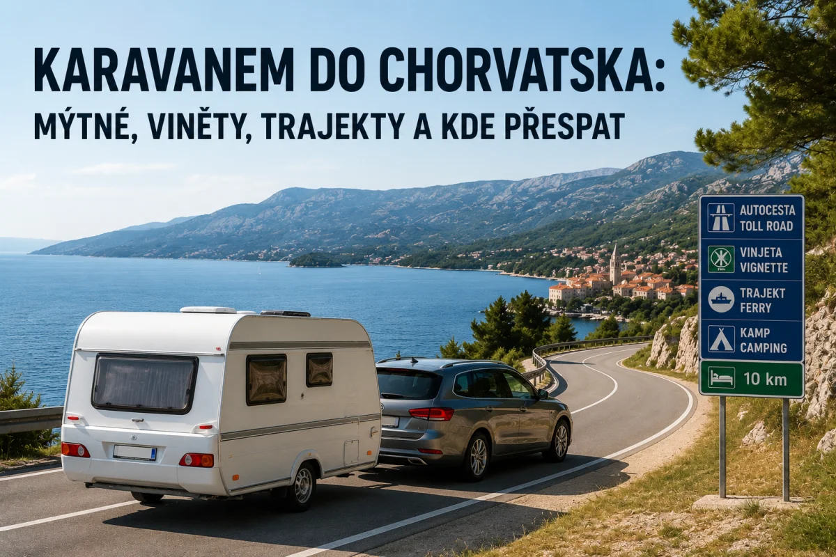 Karavanem do Chorvatska: známky, mýtné, trajekty a řidičák B+E